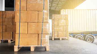 Warehouse cargo courier transportation