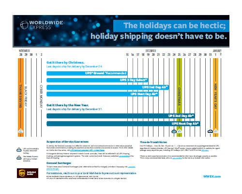 thumbnail-UPS Holiday Schedule