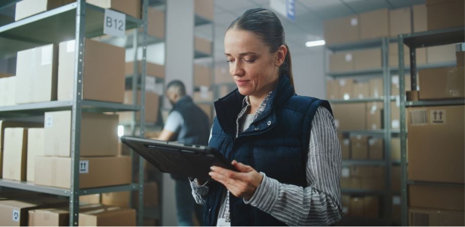 women with a clipboard.